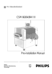 CSM 66/84/84V III Pre-installation Manual