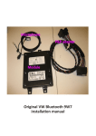 Original VW Bluetooth 9W7 installation manual