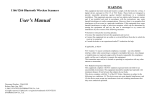 1166/1266 Bluetooth Wireless Scanners User's Manual
