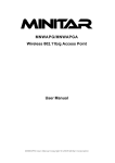 MNWAPG/MNWAPGA Wireless 802.11b/g Access Point User Manual