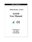 RS232 Mifare Reader - SL025B User Manual