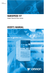 VARISPEED V7 USER'S MANUAL