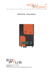 SOLPLUS 25 – 55 User Manual