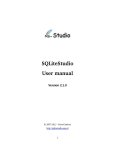SQLiteStudio User manual