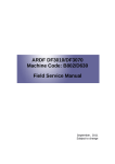 ARDF DF3010/DF3070 Machine Code: B802/D630 Field Service