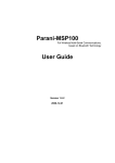 Parani-MSP100 User Guide