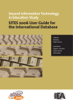 SITES 2006 User Guide for the International Database