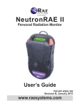 NeutronRAE II Personal Radiation Monitor User's Guide