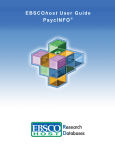 EBSCOhost User Guide PsycINFO