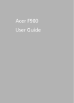 Acer F900 User Guide