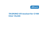 TASKING VX-toolset for C166 User Guide
