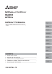 INSTALLATION MANUAL Split-type Air-Conditioner