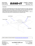 C40099 - Ratchet Banding Tool Operating Instructions - Band-It