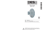 OPERATING INSTRUCTIONS ENTRY ALARM MODEL 2022