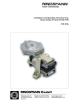 Power Transmission Installation and Operating Instructions for Brake