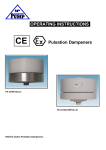 OPERATING INSTRUCTIONS Pulsation Dampeners