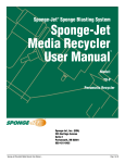 Sponge-Jet Media Recycler User Manual
