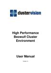 High Performance Beowulf Cluster Environment User Manual