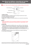 User Manual for Refillable Compatible Ink Cartridge