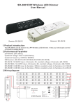 SR-2801E RF Wireless LED Dimmer User Manual