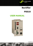 Rectifier PSS18 USER MANUAL