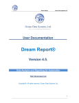 Dream Report 4.5 User's Manual