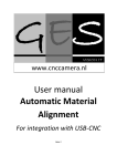 User manual Automatic Material Alignment