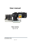 User manual - Almi Machinefabriek