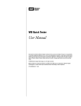 WD Quick Tester User Manual rev. -A01