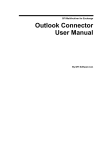 Outlook Connector User Manual