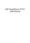 JCB ToughPhone TP121 User Manual