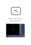 MiniD 400 Player User Manual