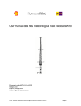 User manual data files meteorological mast NoordzeeWind