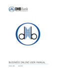 BUSINESS ONLINE USER MANUAL