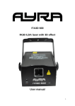 ITA3D 600 RGB ILDA laser with 3D effect User manual - Bax