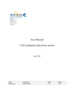 User Manual CO2 Euthanasia Electronic station