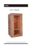 User's Manual DOMO - AvantGarde Saunabouw