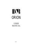 USER MANUAL - D&R Broadcast Mixing Consoles