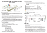 SR-2809&SR-1005XX RGB Remote controller User Manual