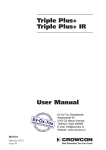 Triple Plus+ Triple Plus+ IR User Manual - Ex-Ox-Tox