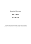 Biological Microscope BMS C1 series User Manual