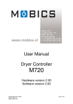 User Manual Dryer Controller