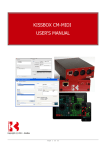 CM-MIDI User's Manual - Kiss-Box