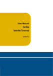 User Manual for the Satellite Terminal