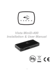 Vista MiniD-400 Installation & User Manual
