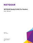 NETGEAR NETGEAR ReadyCLOUD for Routers User Manual