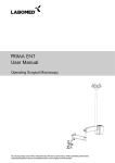 User Manual PRIMA ENT
