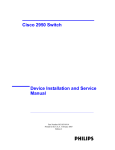 Cisco 2950 Switch Device Installation and Service Manual