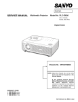 Service manual PLC-SW30 (MP3A)