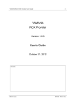 YAMAHA RCX Provider User's Guide